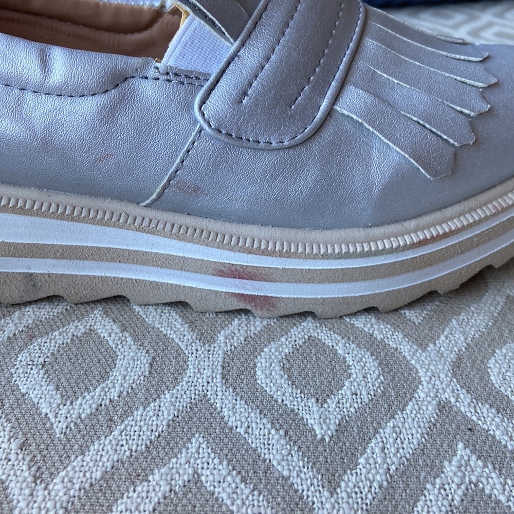 El Hilo Comductor Silver Sneaker Platform Shoe sz 6.5 - Picture 4 of 7